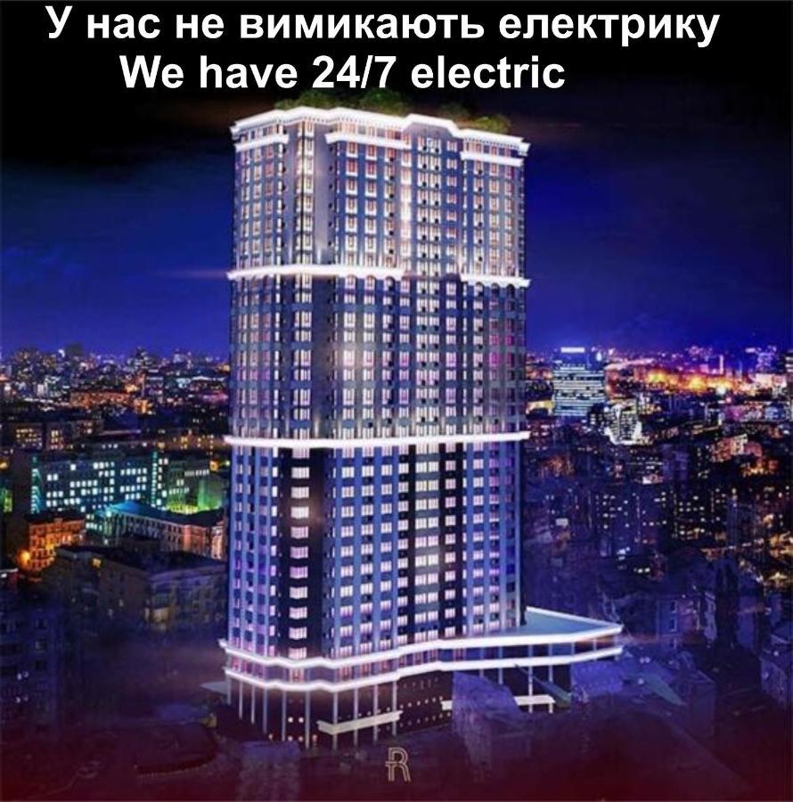 Royal Tower Residence Big Vip Apartment In Center Floor 27 Kyiv Exterior photo